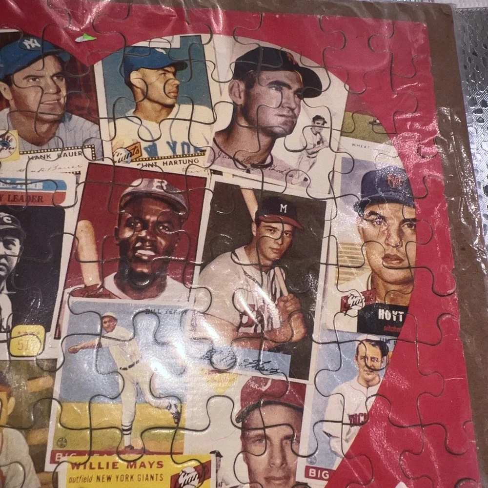 Vintage 1970s Sports Illustrated Classic Baseball Trading‎ Cards Puzzle Framed